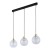DEVON Lampa wisząca 3 Listwa TRANSPARENT 4587 TK Lighting Złoty, Czarny Transparentny