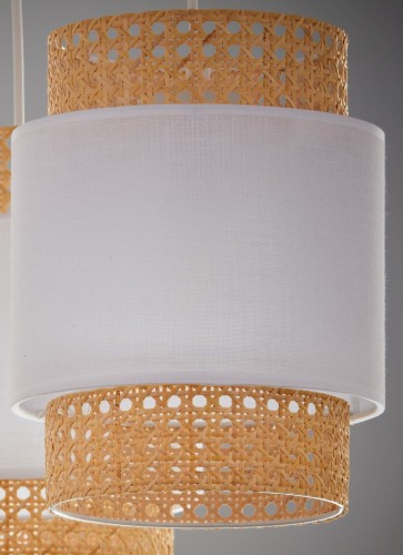 BOHO NEW WHITE Lampa wisząca 3 Listwa 5654 TK Lighting Biały Biały