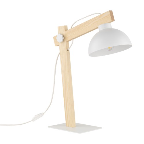 OSLO WHITE Lampka nocna 5347 TK Lighting Biały, Sosna Biały