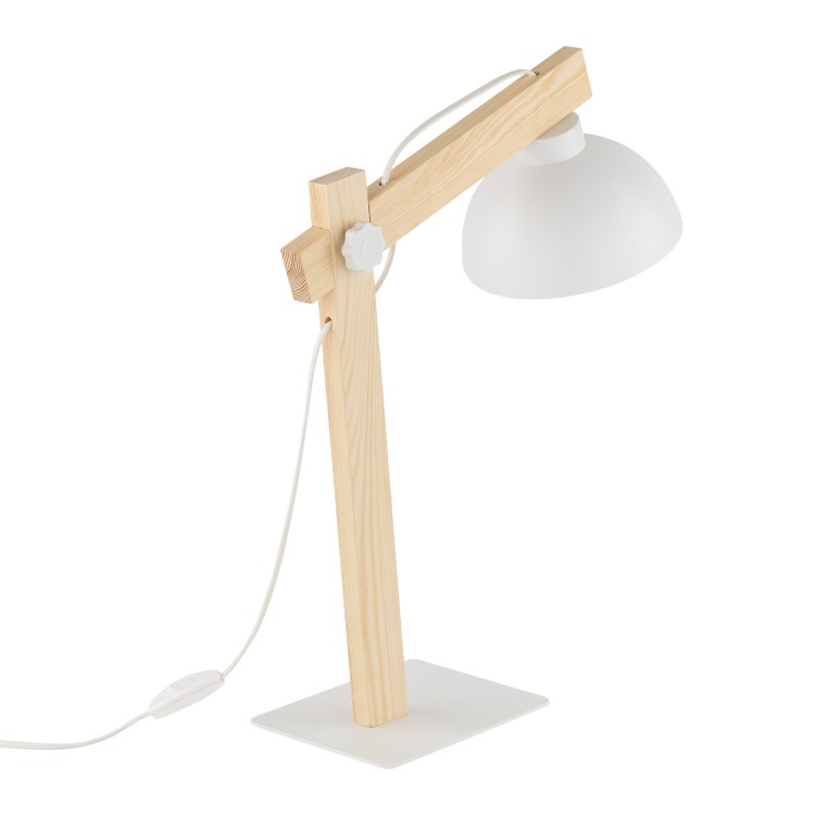 OSLO WHITE Lampka nocna 5347 TK Lighting Biały, Sosna Biały
