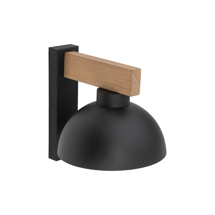OSLO BLACK Kinkiet 1 4961 TK Lighting Orzech, Czarny Czarny