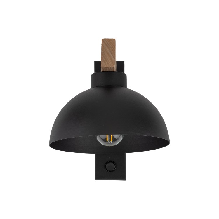 OSLO BLACK Kinkiet 1 4961 TK Lighting Orzech, Czarny Czarny