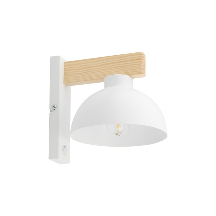 OSLO WHITE Kinkiet 1 4962 TK Lighting Biały, Sosna Biały