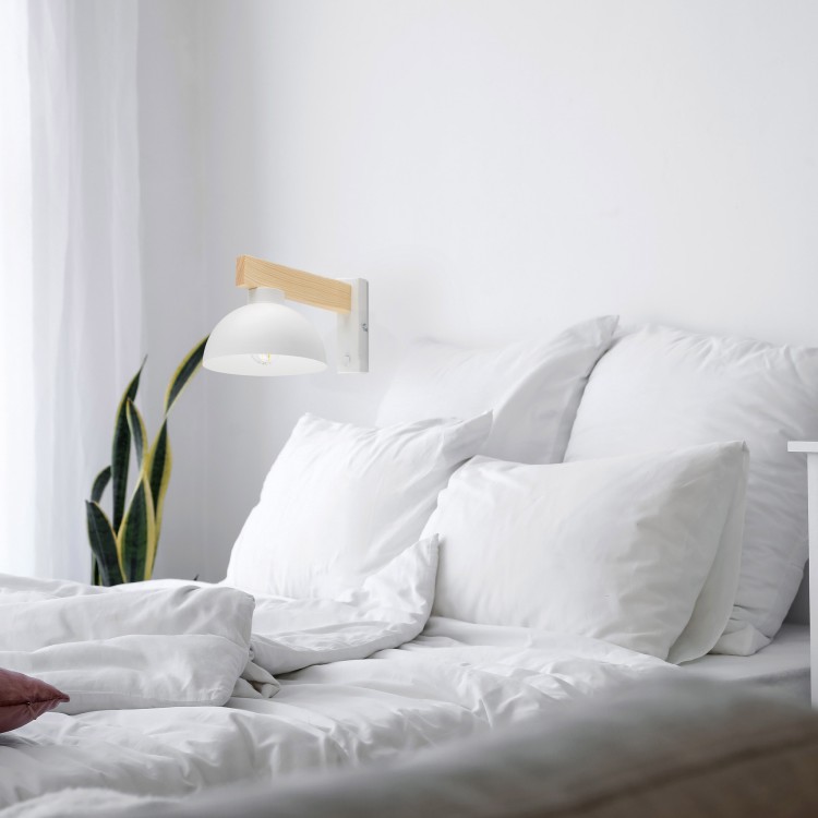 OSLO WHITE Kinkiet 1 4962 TK Lighting Biały, Sosna Biały
