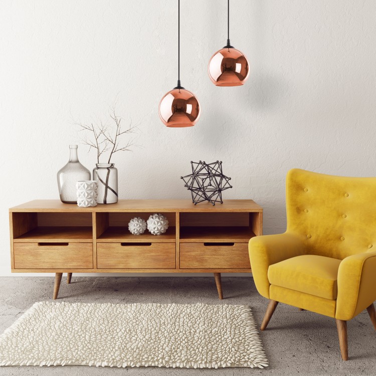 VENEZIA MIEDŹ Lampa wisząca 1 5741 TK Lighting Czarny Miedziany