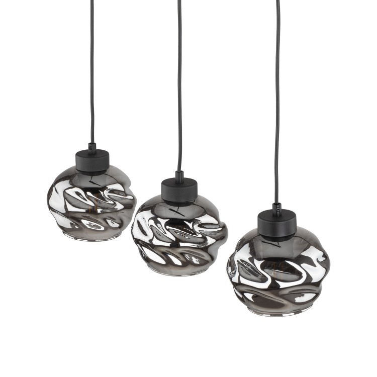 ZULIA Lampa wisząca 3 5725 TK Lighting Czarny Grafitowy