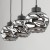 ZULIA Lampa wisząca 3 5725 TK Lighting Czarny Grafitowy
