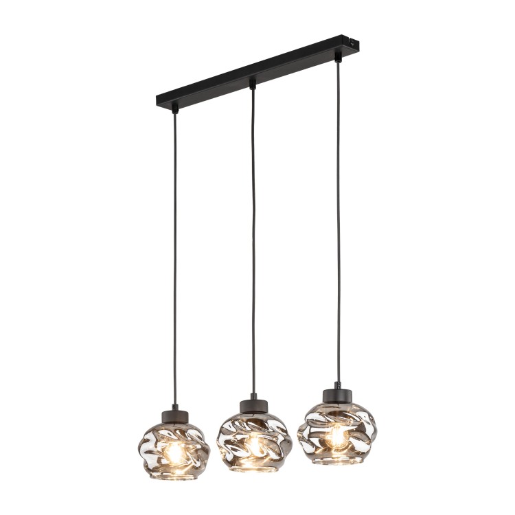 ZULIA Lampa wisząca 3 5725 TK Lighting Czarny Grafitowy