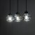ZULIA Lampa wisząca 3 5725 TK Lighting Czarny Grafitowy
