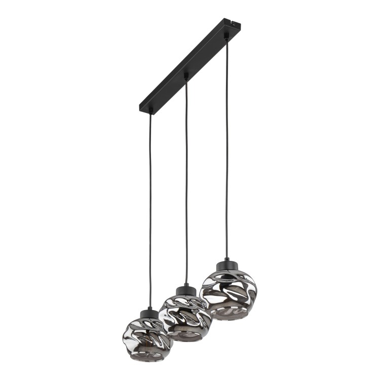 ZULIA Lampa wisząca 3 5725 TK Lighting Czarny Grafitowy