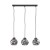 ZULIA Lampa wisząca 3 5725 TK Lighting Czarny Grafitowy