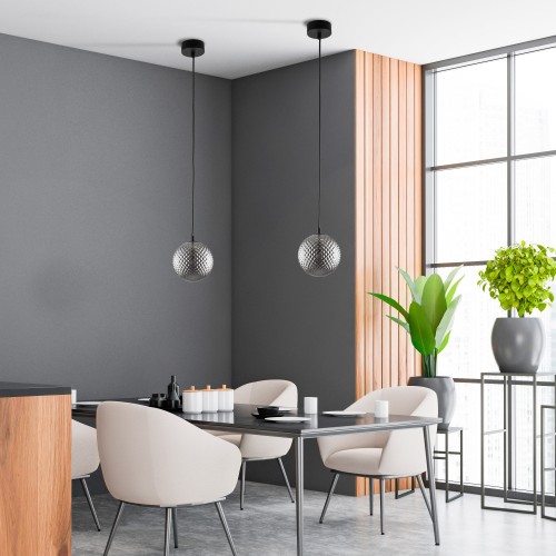 ELENA Lampa wisząca 1 5745 TK Lighting Czarny Grafitowy