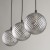 ELENA Lampa wisząca 3 5746 TK Lighting Czarny Grafitowy