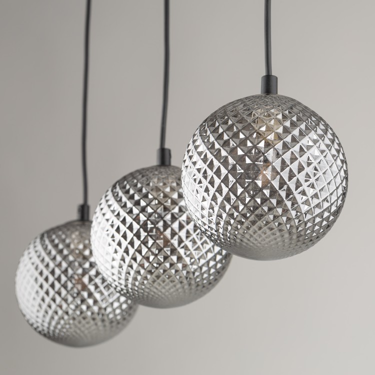 ELENA Lampa wisząca 3 5746 TK Lighting Czarny Grafitowy