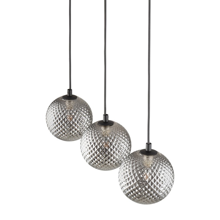 ELENA Lampa wisząca 3 5746 TK Lighting Czarny Grafitowy