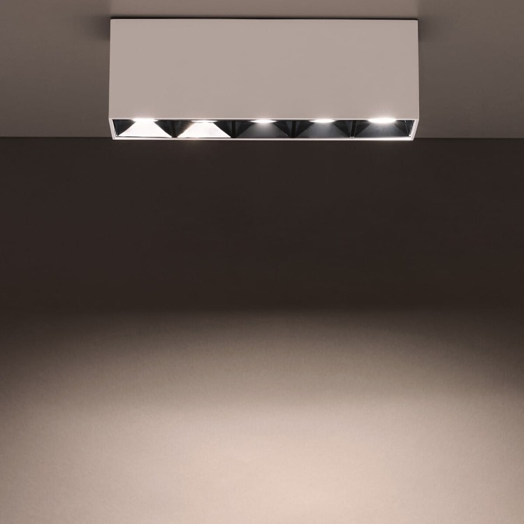 Oprawa liniowa Lampa spot punktowa MIDI LED WHITE 10052 NOWODVORSKI Lighting 20W 4000K Loft nowoczesna sufitowa oświetlenie z soczewkami nie oślepia nie oślepiająca barwa dzienna neutralna natynkowa biała Inspiracje Premium