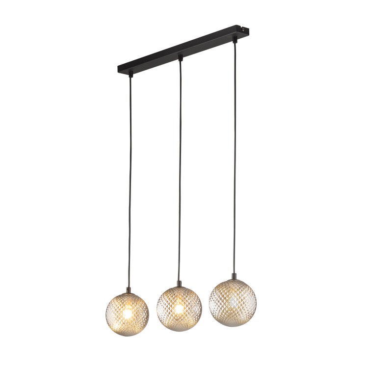 ELENA Lampa wisząca 3 5746 TK Lighting Czarny Grafitowy