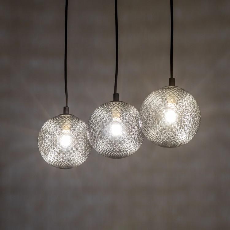 ELENA Lampa wisząca 3 5746 TK Lighting Czarny Grafitowy