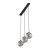 ELENA Lampa wisząca 3 5746 TK Lighting Czarny Grafitowy