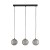 ELENA Lampa wisząca 3 5746 TK Lighting Czarny Grafitowy