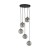 ELENA Lampa wisząca 5 5747 TK Lighting Czarny Grafitowy
