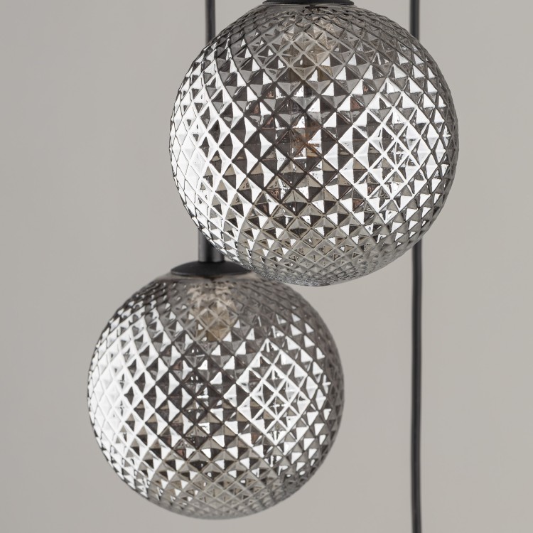 ELENA Lampa wisząca 5 5747 TK Lighting Czarny Grafitowy