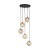 ELENA Lampa wisząca 5 5747 TK Lighting Czarny Grafitowy