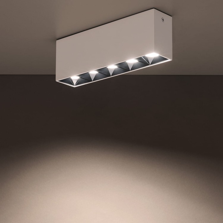 Oprawa liniowa Lampa spot punktowa MIDI LED WHITE 10052 NOWODVORSKI Lighting 20W 4000K Loft nowoczesna sufitowa oświetlenie z soczewkami nie oślepia nie oślepiająca barwa dzienna neutralna natynkowa biała Inspiracje Premium