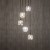 ELENA Lampa wisząca 5 5747 TK Lighting Czarny Grafitowy