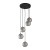 ELENA Lampa wisząca 5 5747 TK Lighting Czarny Grafitowy