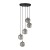 ELENA Lampa wisząca 5 5747 TK Lighting Czarny Grafitowy
