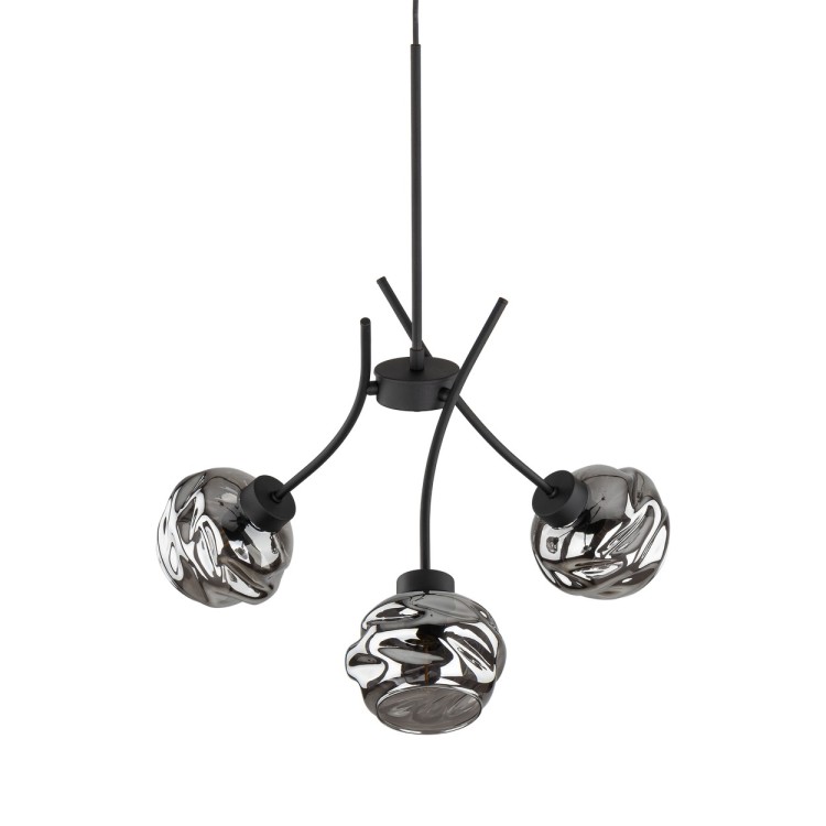 ZULIA Lampa wisząca 3 5748 TK Lighting Czarny Grafitowy