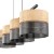 NICOL Lampa wisząca 4 4802 TK Lighting Czarny Beżowy, Czarny