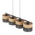 NICOL Lampa wisząca 4 4802 TK Lighting Czarny Beżowy, Czarny