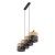 NICOL Lampa wisząca 4 4802 TK Lighting Czarny Beżowy, Czarny