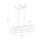 NICOL Lampa wisząca 4 4802 TK Lighting Czarny Beżowy, Czarny