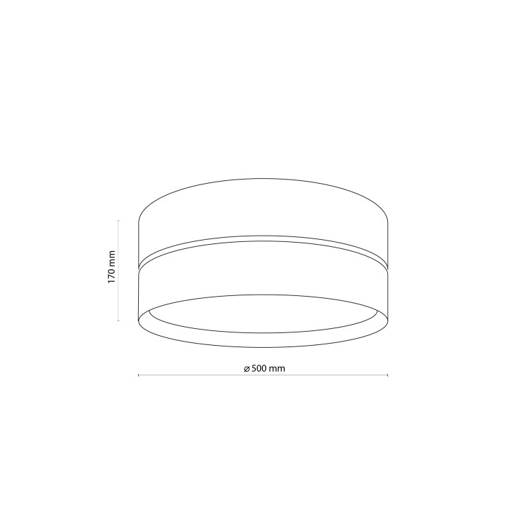 NICOL Lampa sufitowa 4 4800 TK Lighting Biały, Dąb Czarny