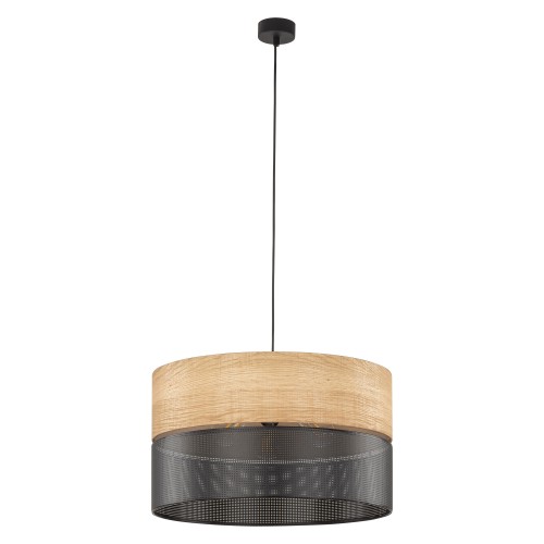 NICOL Lampa wisząca 3 4798 TK Lighting Czarny Brązowy, Czarny