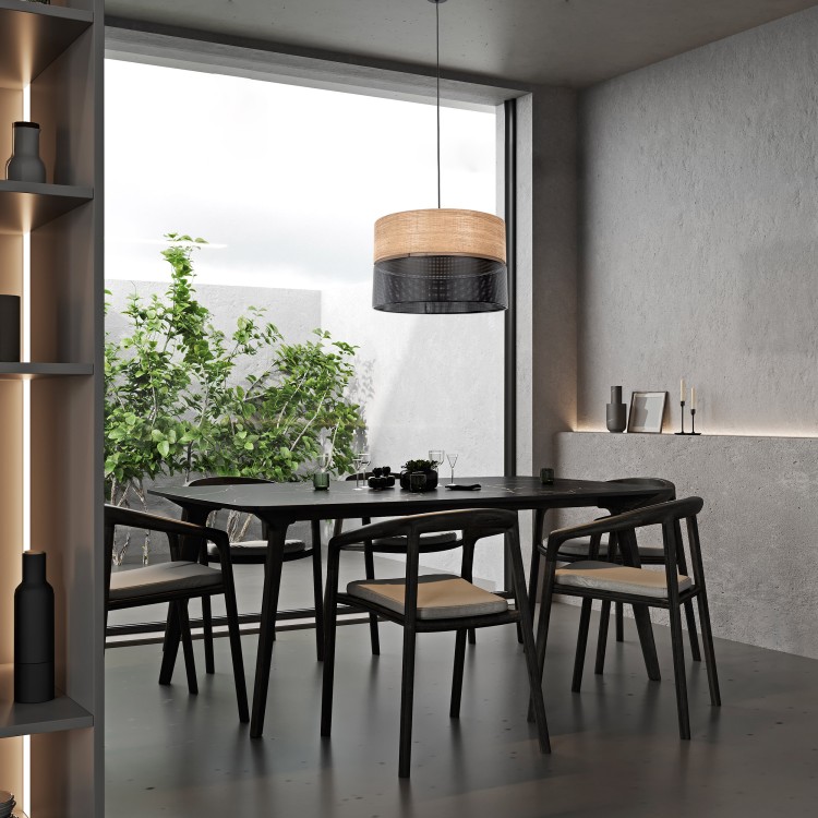 NICOL Lampa wisząca 3 4798 TK Lighting Czarny Brązowy, Czarny