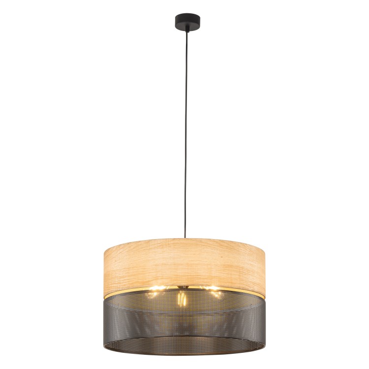 NICOL Lampa wisząca 3 4798 TK Lighting Czarny Brązowy, Czarny