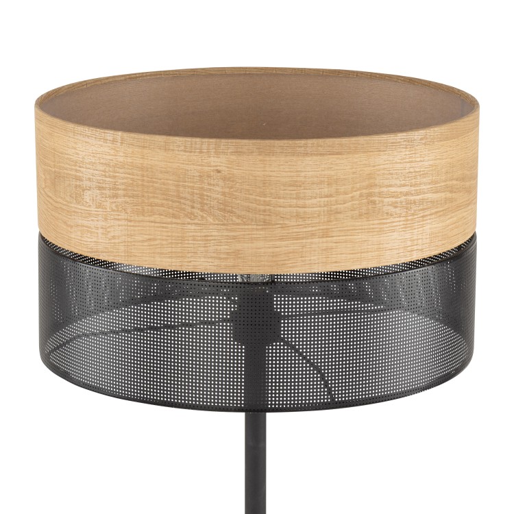 NICOL Lampa podłogowa 1 5123 TK Lighting Czarny Brązowy, Czarny