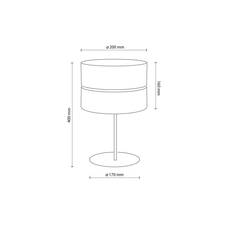 NICOL Lampka nocna 1 5124 TK Lighting Czarny Brązowy, Czarny