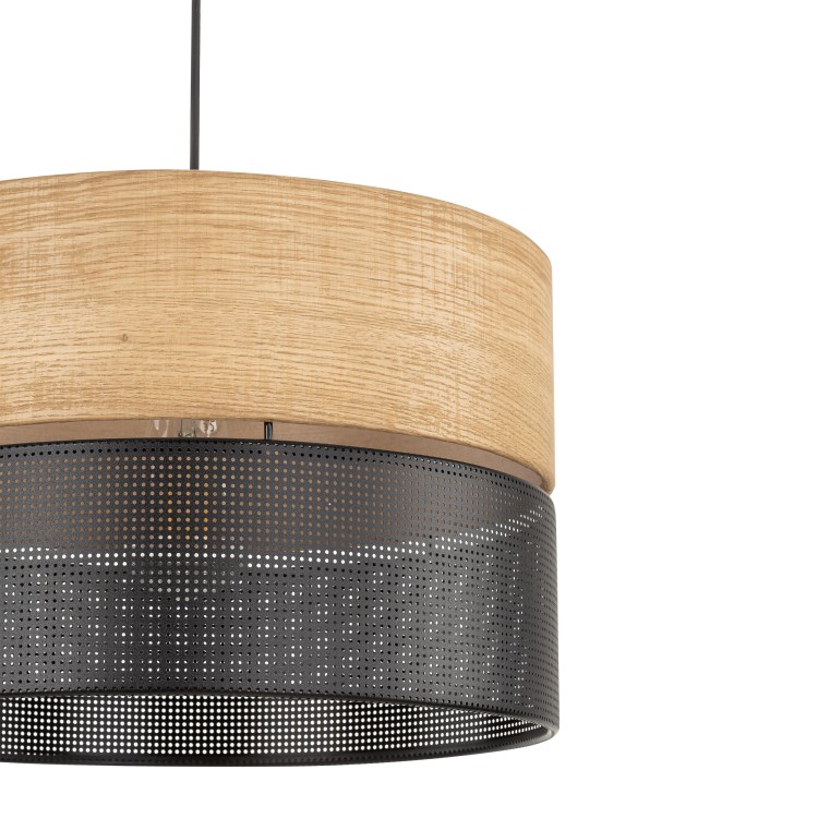 NICOL Lampa wisząca 1 4799 TK Lighting Dąb, Czarny Czarny