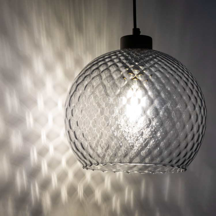 DEVON Lampa wisząca 1 GRAFIT 250 4626 TK Lighting Czarny Granatowy