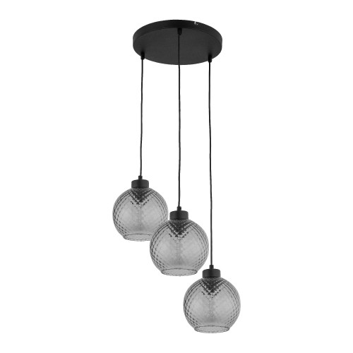 DEVON Lampa wisząca 3 Koło 4627 TK Lighting Czarny Grafitowy