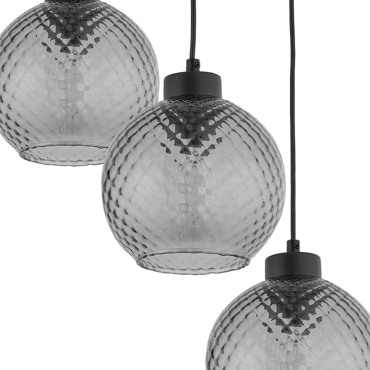 DEVON Lampa wisząca 3 Koło 4627 TK Lighting Czarny Grafitowy