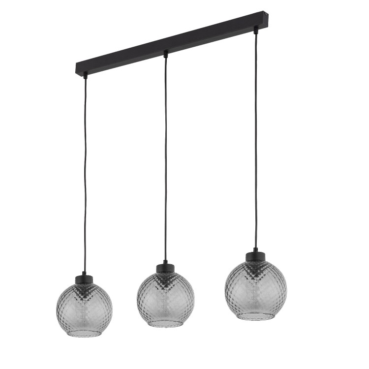 DEVON Lampa wisząca 3 Listwa 4628 TK Lighting Czarny Grafitowy