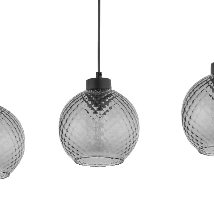DEVON Lampa wisząca 3 Listwa 4628 TK Lighting Czarny Grafitowy