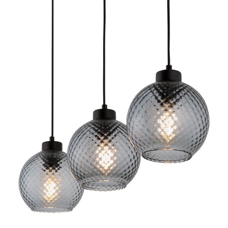 DEVON Lampa wisząca 3 Listwa 4628 TK Lighting Czarny Grafitowy
