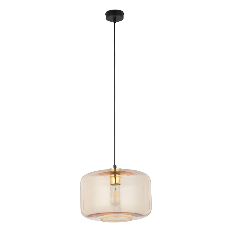 ALMA Lampa wisząca 1 BURSZTYN 4900 TK Lighting Złoty, Czarny Bursztynowy